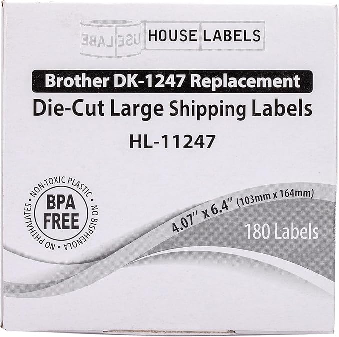HOUSELABELS Compatible with DK-1247 Replacement Roll - Image 6