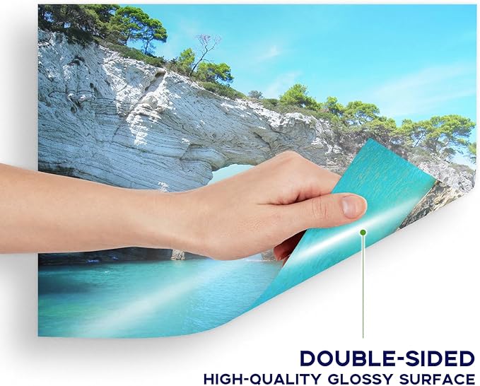 Double Sided Glossy Photo Paper 8.5x11 100 Sheets, Goefun 200GSM/54LB Inkjet - Image 3