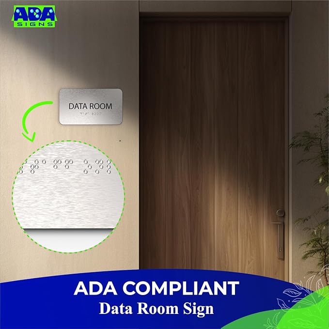 ADASigns Data Room Sign 7" W x 4" H - Image 6