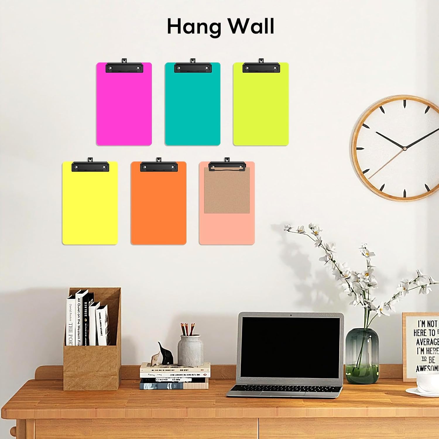6 Pack Colorful Small Clipboard, A5 Mini Clip Board | Black Clip, 9 x 6" Half-Letter Size for Classroom, Students, Teacher, Nurse, Office & School Supplies