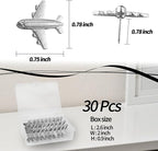 Silver-Tone Airplane Push Pins 30 Pack - Image 2