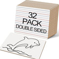 32 Pack Small White Boards, Double Sided Personal Dry Erase Boards by Unknown