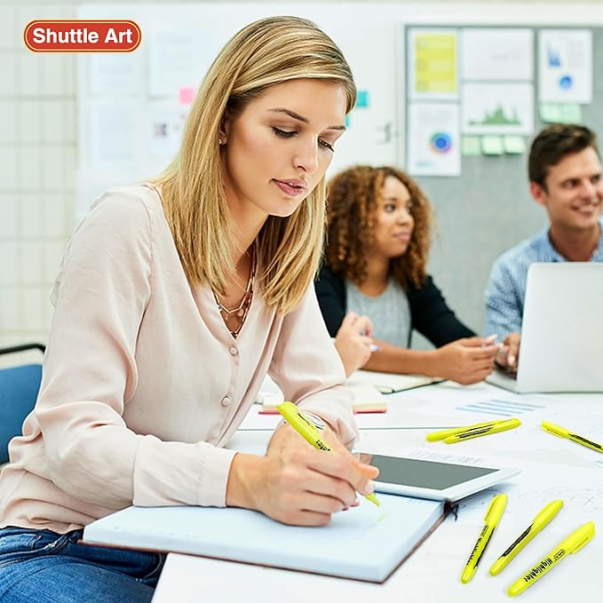Shuttle Art 70 Pack Highlighters, Highlighter Markers Bulk in Vibrant Color - Image 6