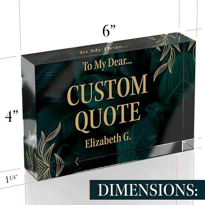 Custom Acrylic Sign Personalized, Custom Desk Name Plate, 18 Styles, - Image 8