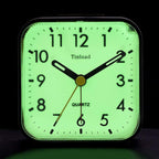 Tinload Small Battery Operated Analog Travel Alarm Clock Silent Non Ticking by Tinload