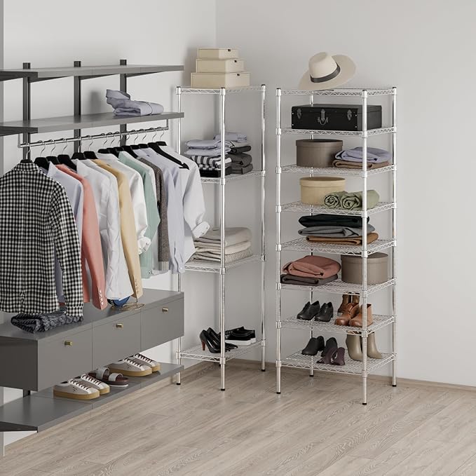 Regal Altair 21" Deep x 24" Wide x 74" Height Wire Shelving Kit | 8-Tier | NSF - Image 4