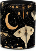 Leather Pen Holder for Desk, Butterflies Moth Moon Pencil Cup Desktop Organizer by Unknown