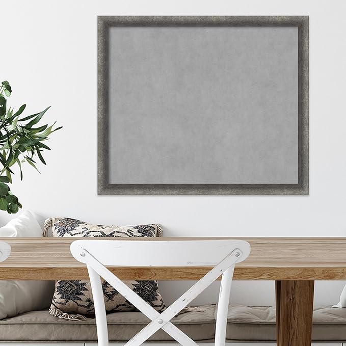 Amanti Art Grey Framed Magnetic Board 22x26 Medium Vision Board - Image 5