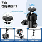 Overhead Camera Mount Rig, Adjustable Aluminum Tabletop Platform - Image 7