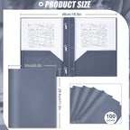 Lincia 100 Pcs Plastic Folders - Image 2
