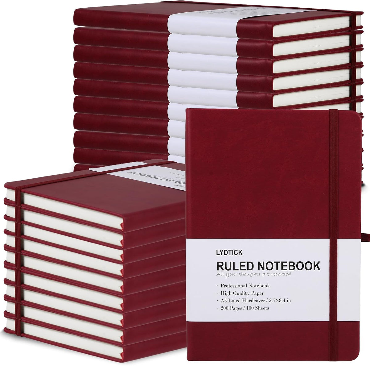 LYDTICK 20 Pack Journals for Writing College Ruled Notebooks Journal in Bulk