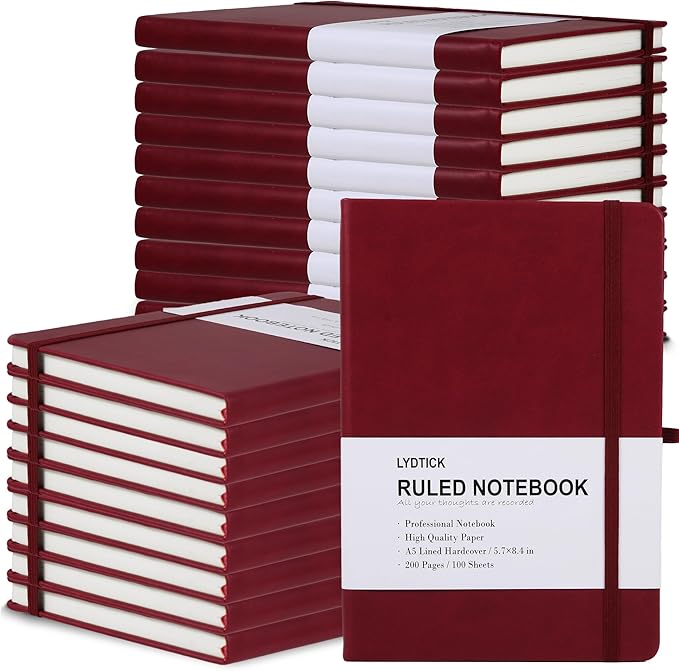 LYDTICK 20 Pack Journals for Writing College Ruled Notebooks Journal in Bulk by LYDTICK