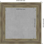 Amanti Art Grey Framed Magnetic Board 26x26 Medium Vision Board - Image 4