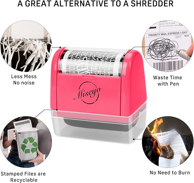 Miseyo Identity Theft Protection Roller Stamp Set - Image 5