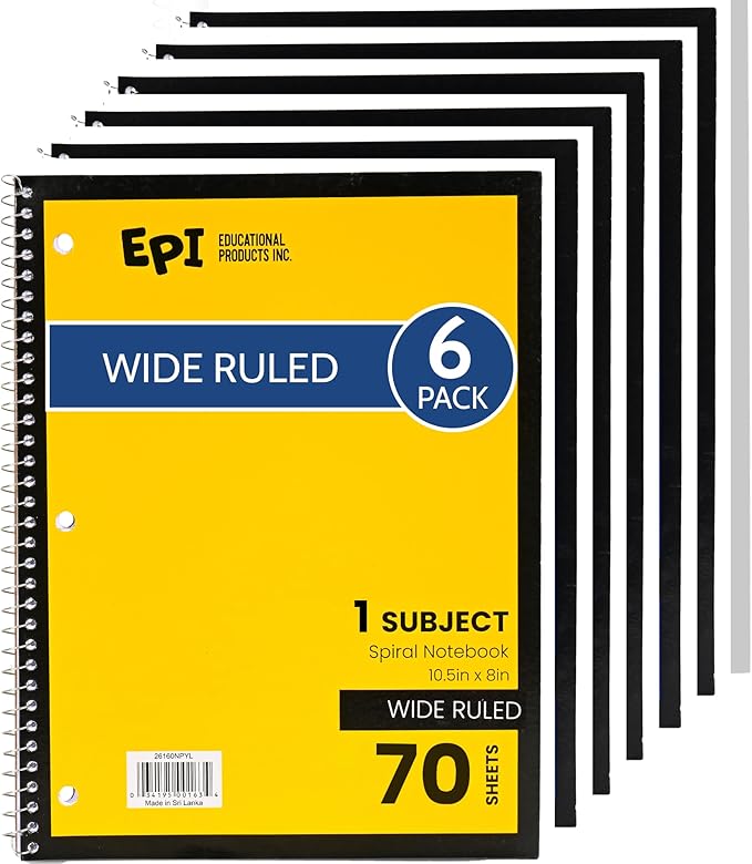EPI Spiral Notebook | Wide by EPI