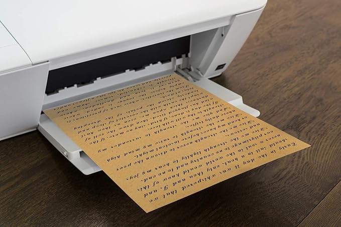 COLOURFUL US 120 Sheets Kraft Paper Letter Sized 120 GSM Brown Stationery Paper - Image 6