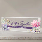 Personalized Name Plate for Desk, Custom Desk Name Plate, Acrylic Name Plate by EOBIBIFUN