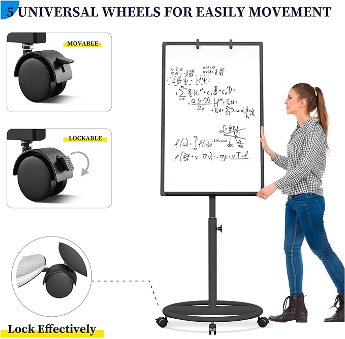 Mobile Whiteboard – 36 x 24 inches Portable Magnetic Dry Erase Board - Image 4