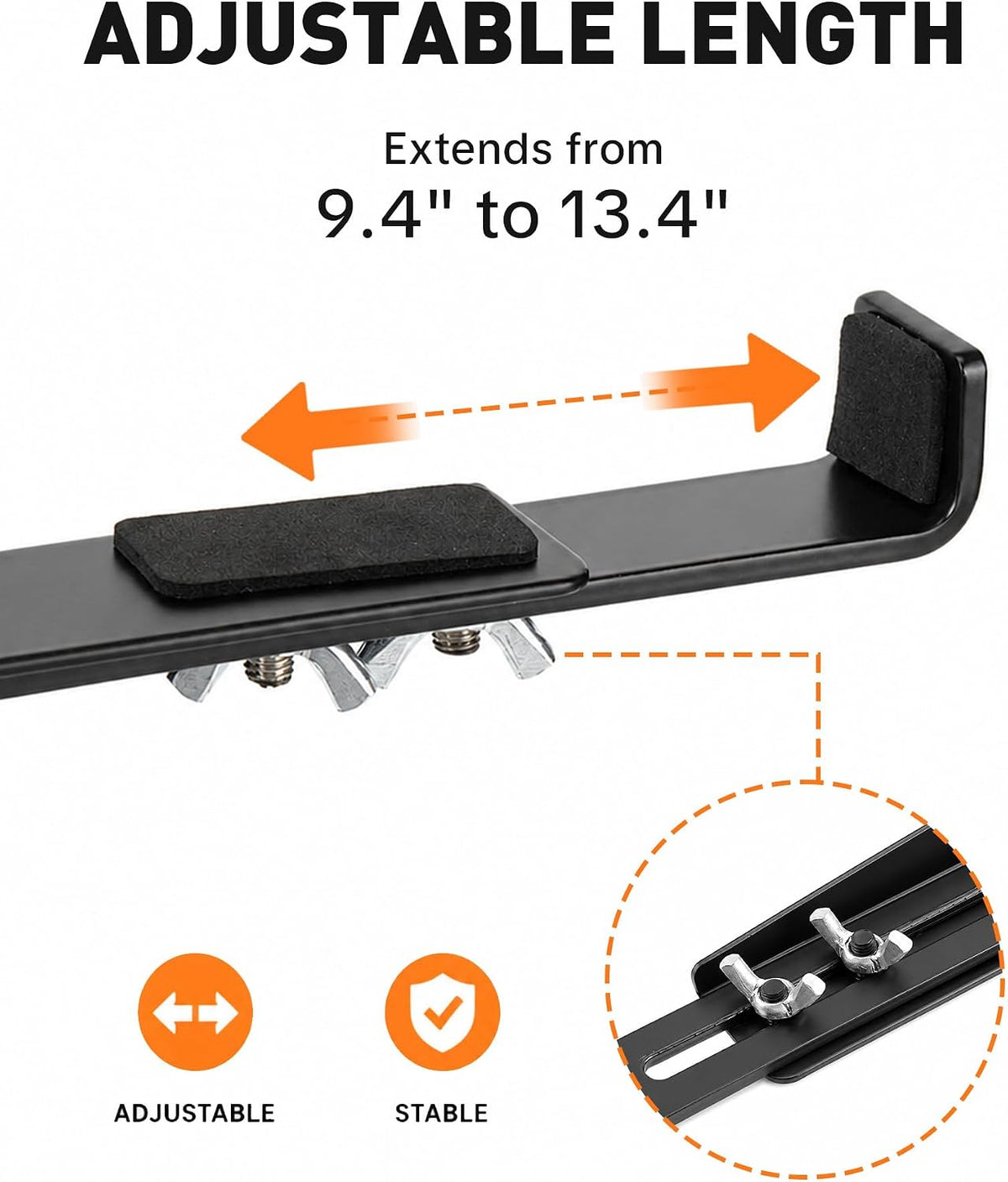 HULISEN DJ Laptop Stand, Dual Tier Foldable Stand for Laptop & Controller