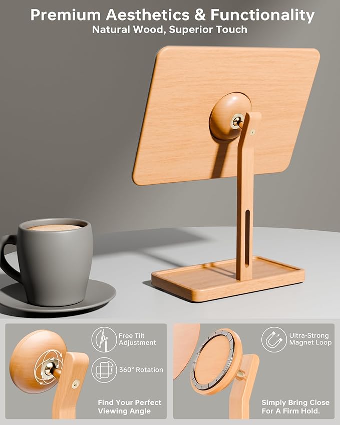 YEOUX Premium Desktop Glass Whiteboard & Magnetic Phone Stand 2-in-1 | 360° - Image 3
