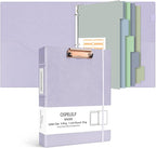 Ospelelf 3 Ring Binder 1 Inch Vintage Hardcover, Leather Organizer by OspelelfOfficeSupplies
