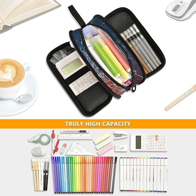 BOENLE American Football Pencil Case Box Boys Girls Large Pencil Pouch - Image 5