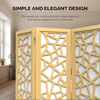 VINGLI 70'' H Room Divider, Non-Woven Fabric Privacy Screen, Indoor Partition - Image 5