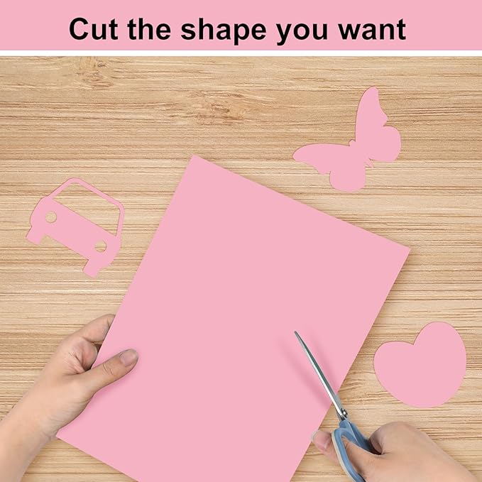 OcePor 100 Sheets Pinks Valentine's Day Cardstock Paper, Colored Printer Paper - Image 4