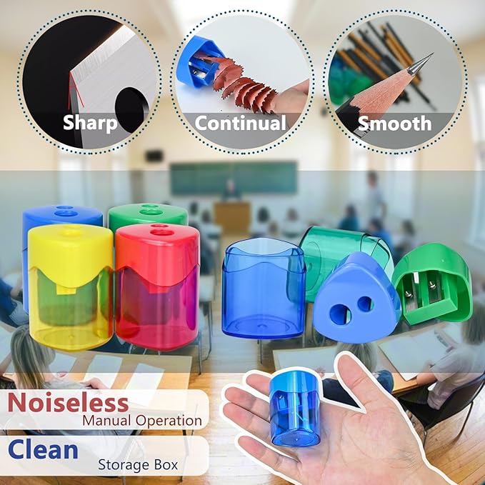 AUSTARK 24Pcs Pencil Sharpener Manual - Image 4