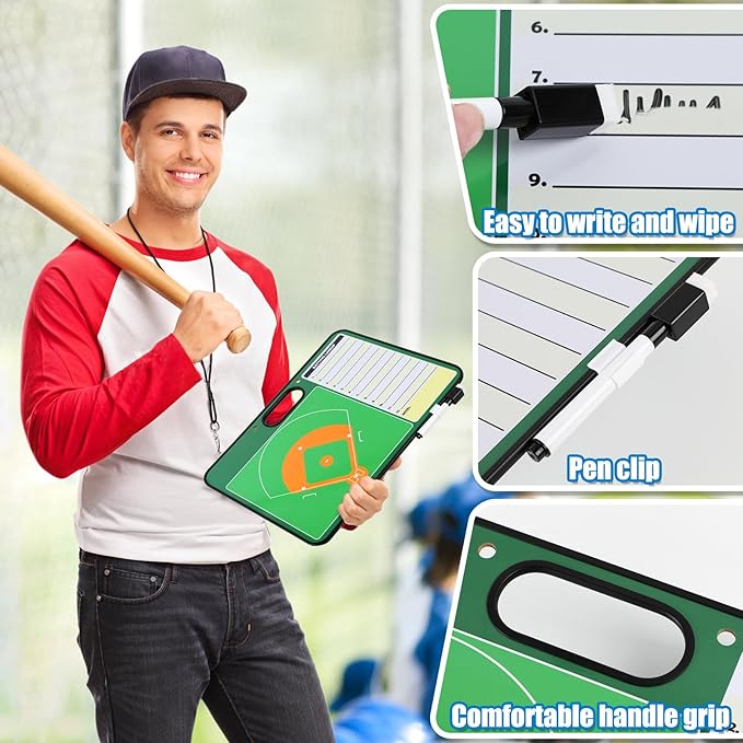 Torlam Magnetic Dry Erase Coach Board, Basketball Coaching Clipboard - Image 5