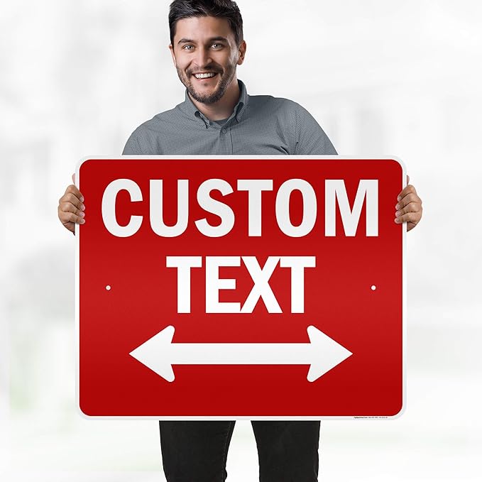 Custom Arrow, Custom Directional Sign, Two way Arrow, 24x30 Inches, 3M EGP - Image 2