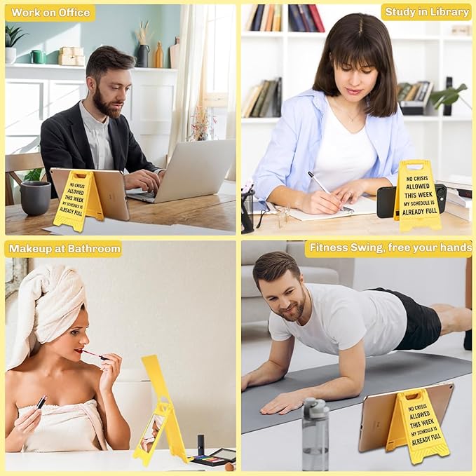 Funny Office Desk Accessories, Office Cubicle Decor, Desk Decor, Phone Holder - Image 4