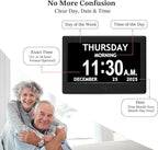 7'' Dementia Clock For Seniors, Large Display Digital Clock - Image 5
