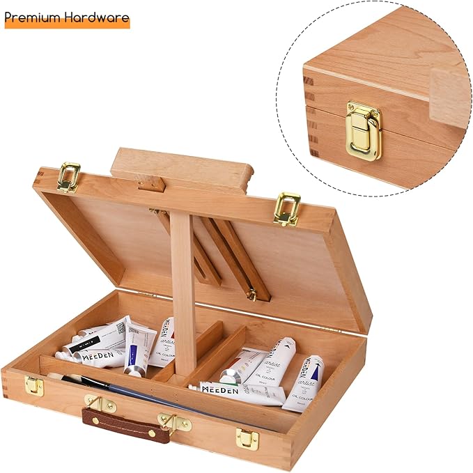 MEEDEN Tabletop Easel for Painting, Art Sketchbox Easel Holds Canvas up to 28'' - Image 5