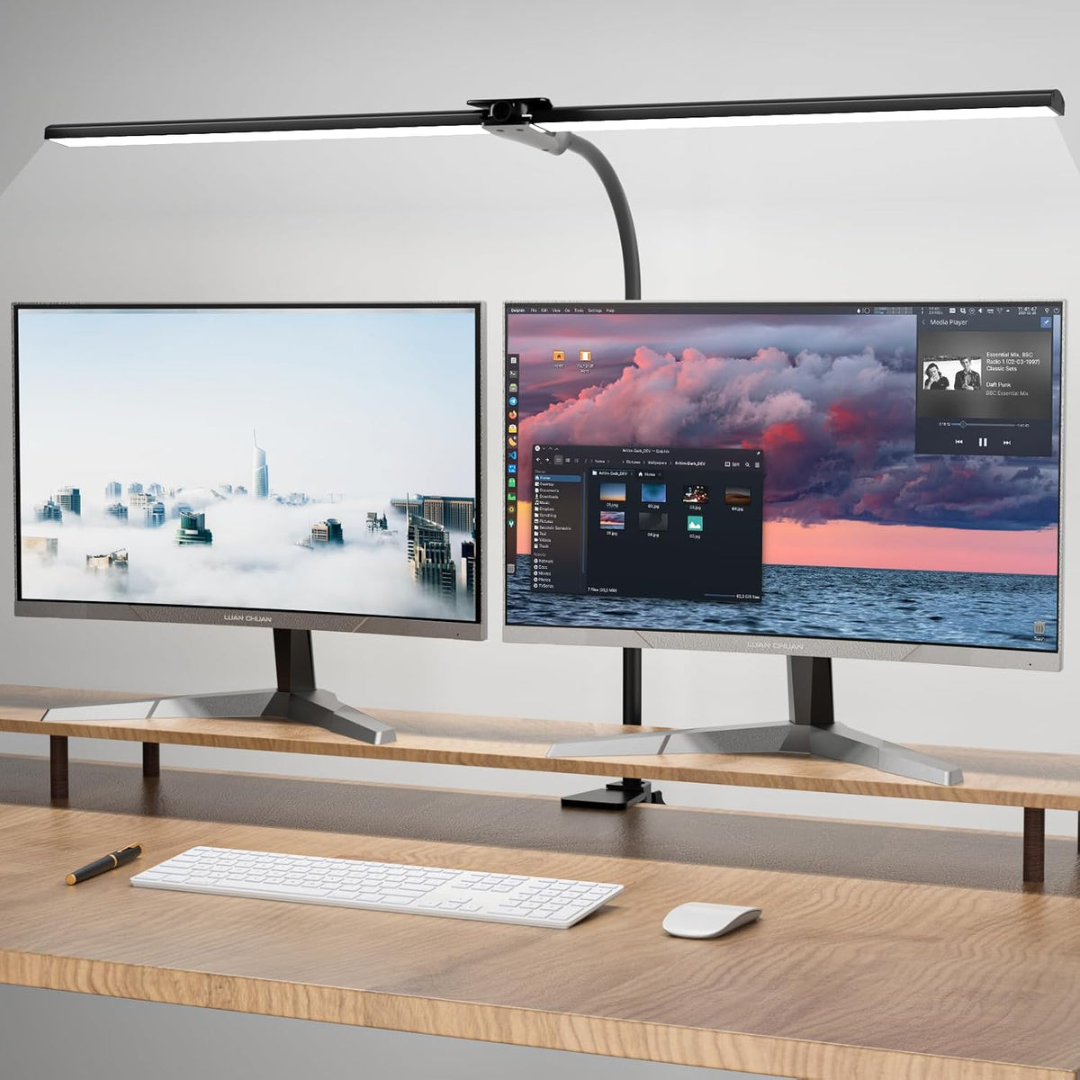 Hensam Desk Lamp for Office Home, 31.5" Desktop Lighting Bar