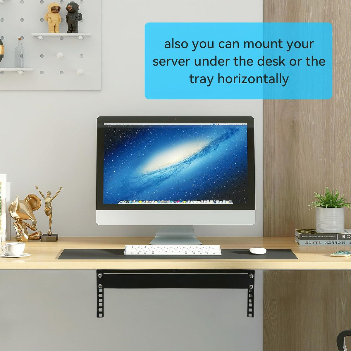 1U 2U 3U 4U Wall Mount Server Rack Shelf Vertical Mount Rack(3U)