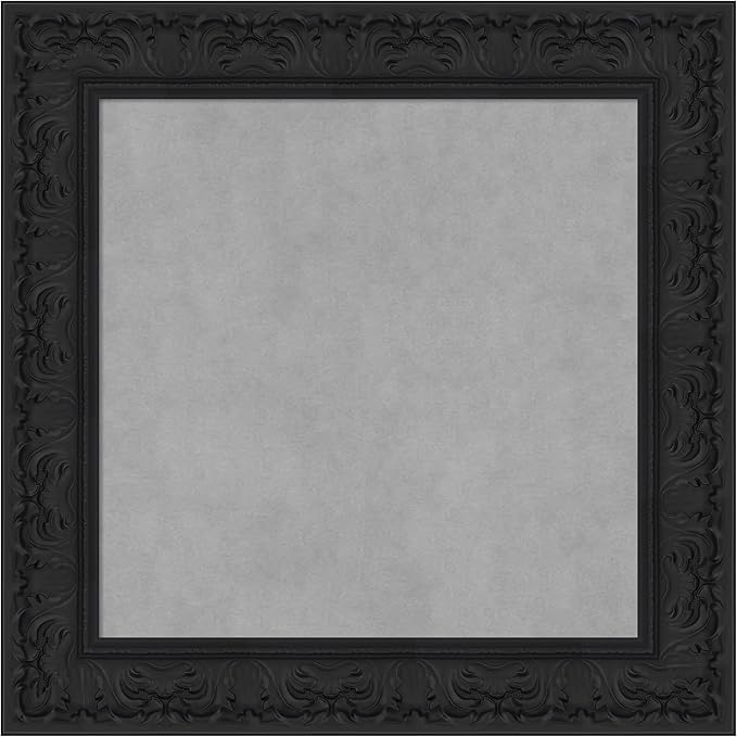 Amanti Art Black Framed Magnetic Board 27x27 Medium Vision Board by AmantiArt
