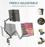 Houele Tablet Stand Holder, Adjustable Foldable Tablet Arm iPad Desk Mount - Image 3