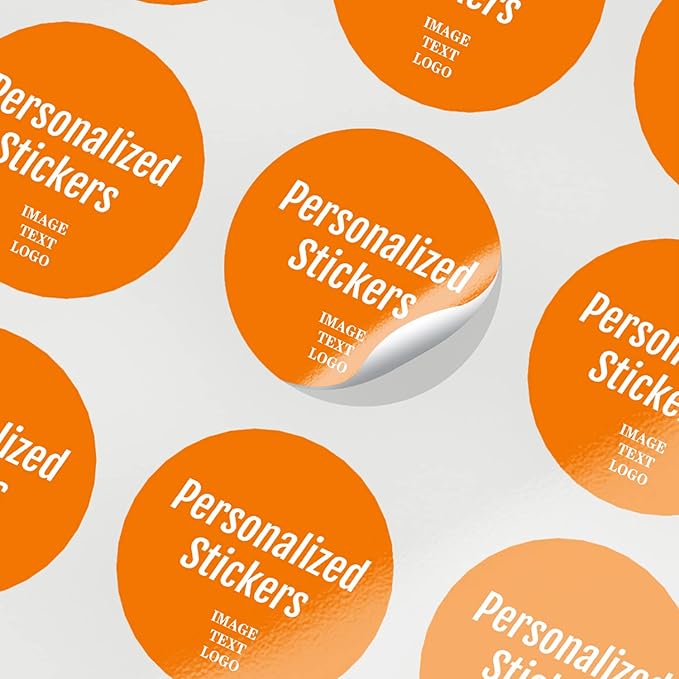 Custom Stickers for Business Logo & Personalized Stickers Text Name Image Photo - Image 2