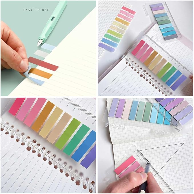 ELII 2000pcs Books Tabs for Annotating, Sticky Tabs Clear Sticky Notes - Image 4