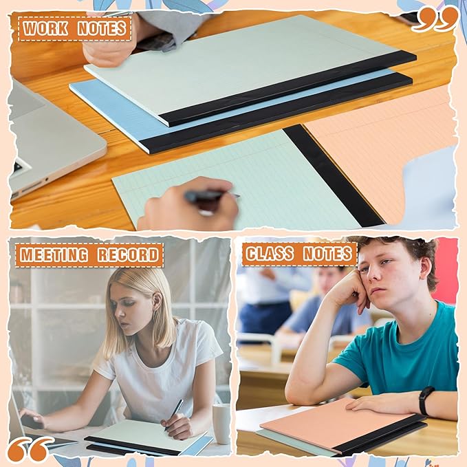 Lincia 12 Pcs 11" x 9.5" Legal Pads College Ruled Notepad Landscape Notebook - Image 5