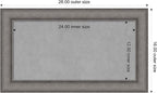 Amanti Art Grey Framed Magnetic Board 16x28 Small Vision Board - Image 3