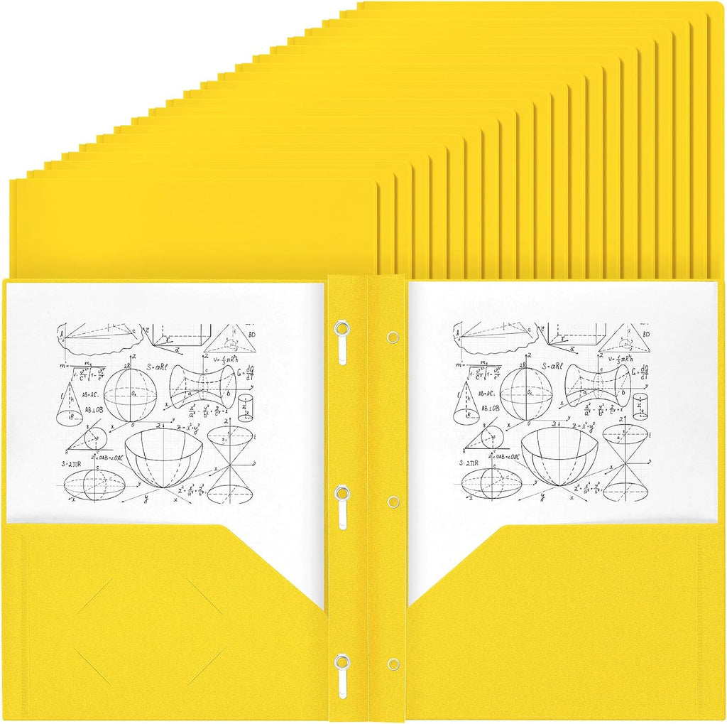 Lincia 100 Pcs Plastic Folders