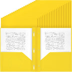 Lincia 100 Pcs Plastic Folders