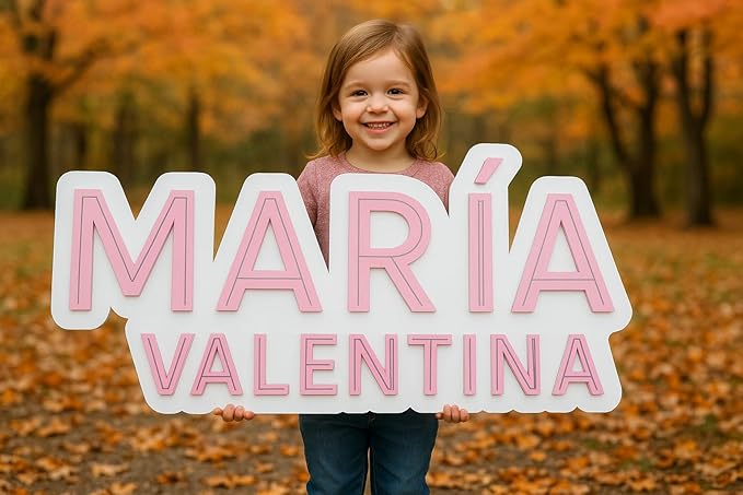 Custom Baby Name Sign- Wood bedroom sign- Kids room decor - Image 2