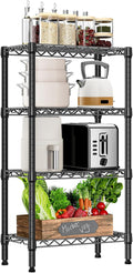 M MZG 1000 lbs 4 Tier Shelf Metal Storage Shelves Wire Rack Closet Organizers by MEIGAOPLASTICANDMETALHKCOLIMITED