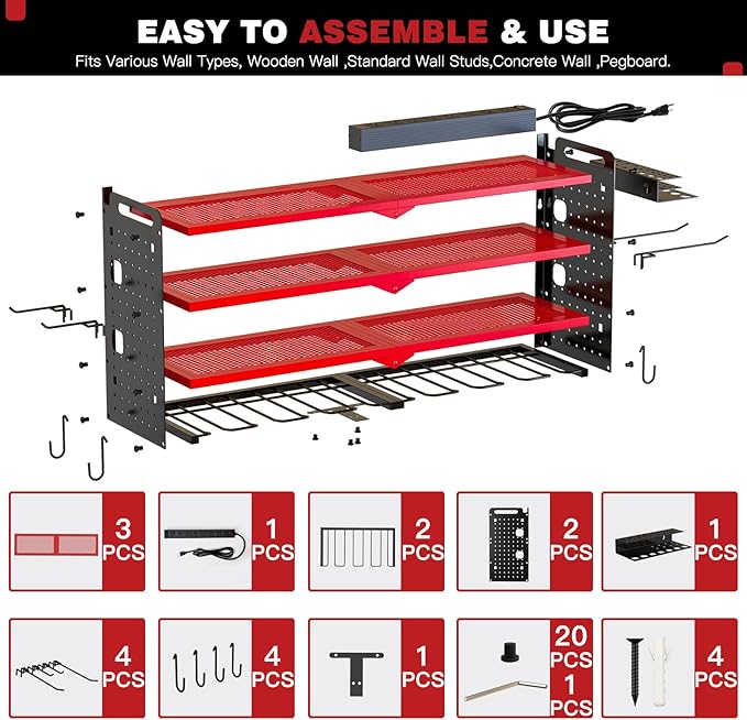 NattyDot Power Tool Organizer Wall Mount - Image 7