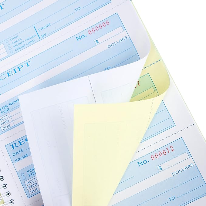 Single Book, Money Rent Receipt Book, 7.9x11.22 Inches, 2 Part Carbonless - Image 3