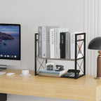 YINMIT Desktop Shelf Organizer, 2 Tier Office Shelves, Wood Desk Organizer - Image 8