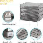 FANXIYQ 4-Tier Acrylic Paper Tray Organizer - Image 3